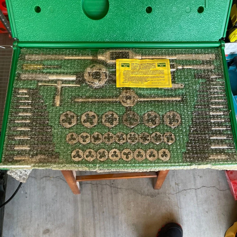 Vintage Ace Hanson 54 Piece NC and NF Tap and Die Threading Set 606940